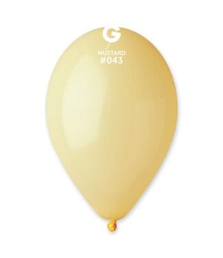 GEMAR Mustard #043 Latex Balloons, 12in, 50ct