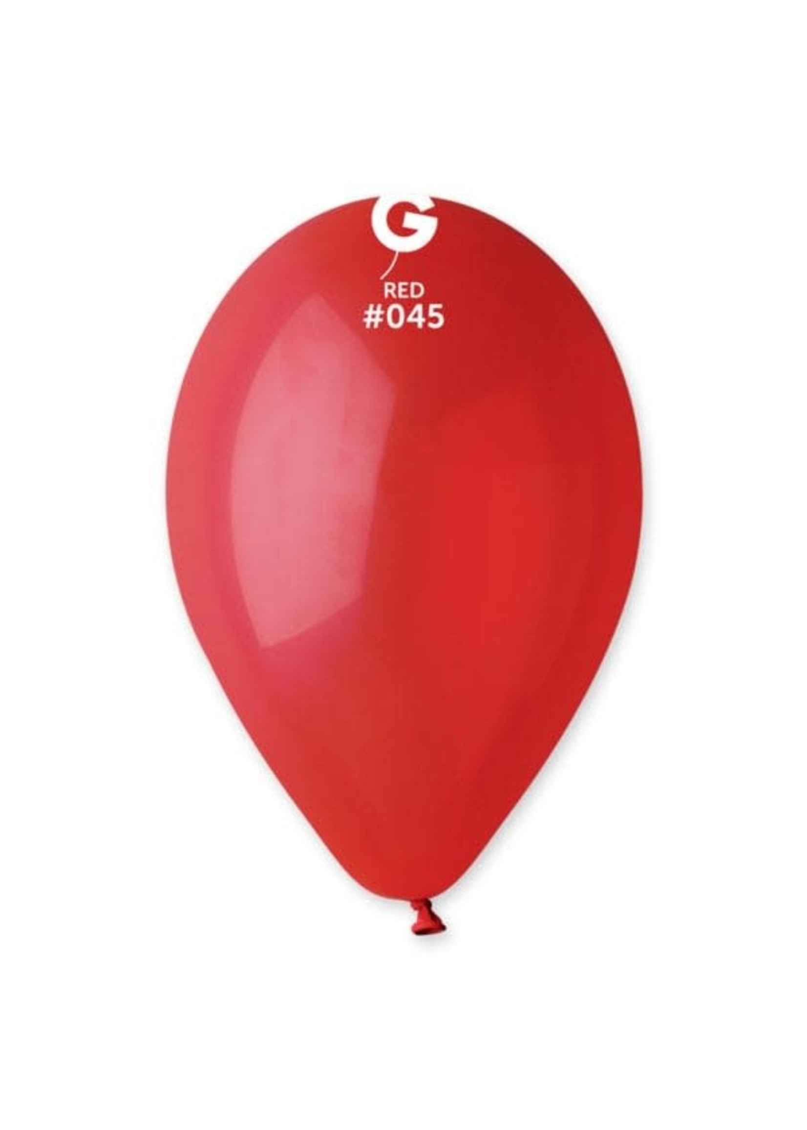 GEMAR Red #045 Latex Balloons, 12in, 50ct