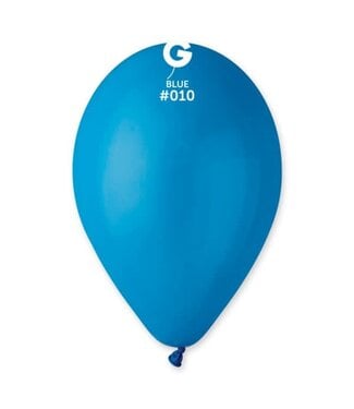 GEMAR Blue #010 Latex Balloons, 12in, 50ct