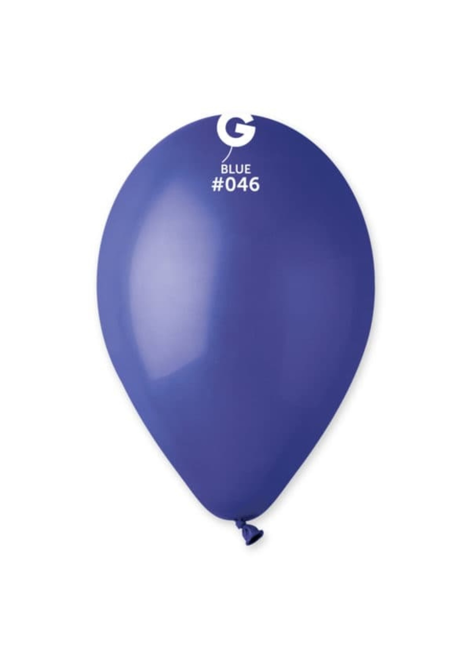 GEMAR Blue #046 Latex Balloons, 12in, 50ct