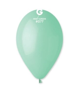 GEMAR Mint Green #077 Latex Balloons, 12in, 50ct