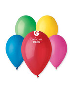 GEMAR Classic Assorted #080 Latex Balloons, 12in, 50ct