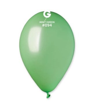 GEMAR Metallic Mint Green #094 Latex Balloons, 12in, 50ct