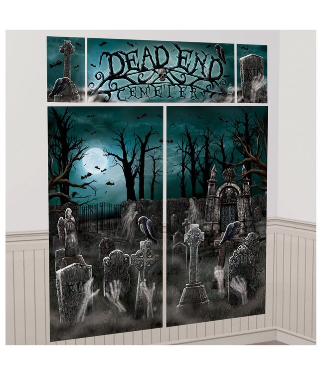 Amscan Cemetery Wall Decorating Kit