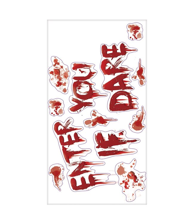 Enter if You Dare Bloody Wall Stickers