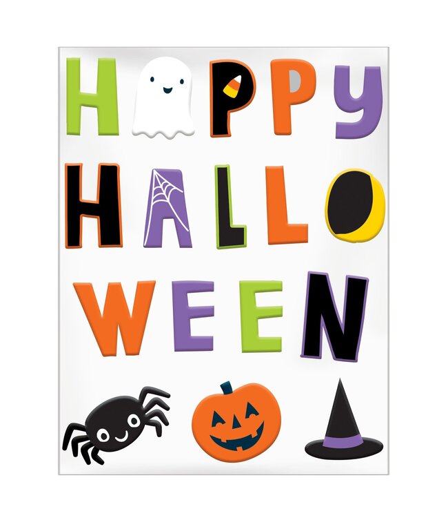 Amscan Halloween Friends Large Gel Clings