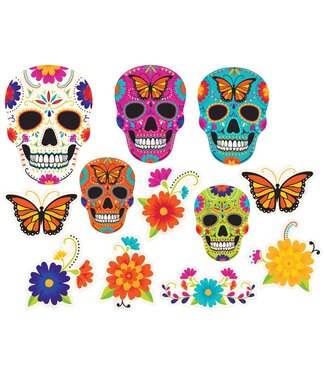 AMSCAN Day of the Dead Cutouts - 12ct
