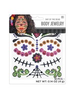 Day of the Dead Glitter Body Jewelry