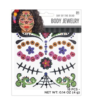 Day of the Dead Glitter Body Jewelry