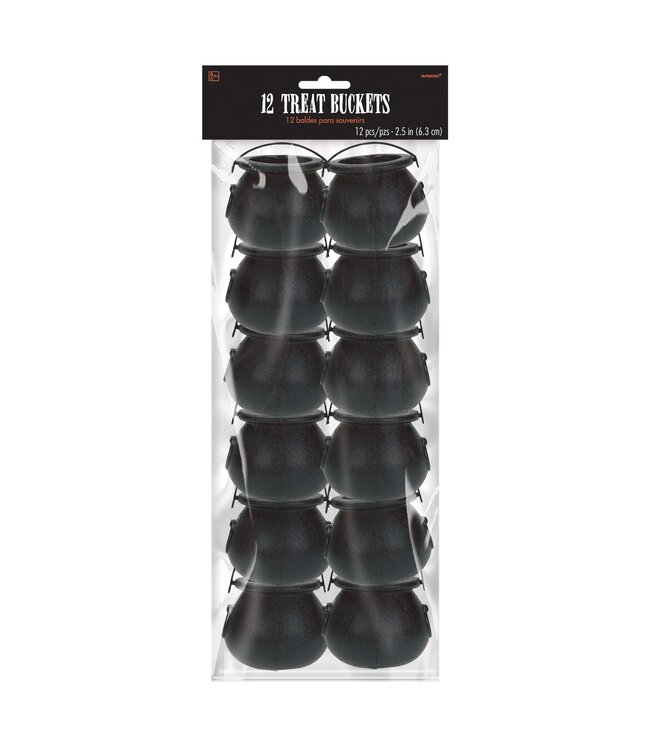 Amscan Cauldron Treat Buckets - 12ct