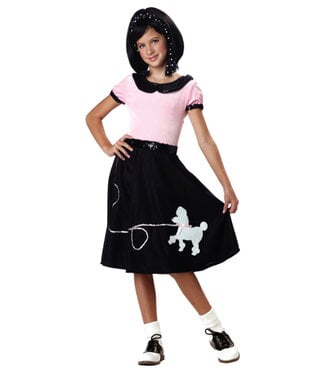 Black Poodle Skirt - Girls