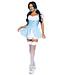 LEG AVENUE Gingham Dress Blue - Women's