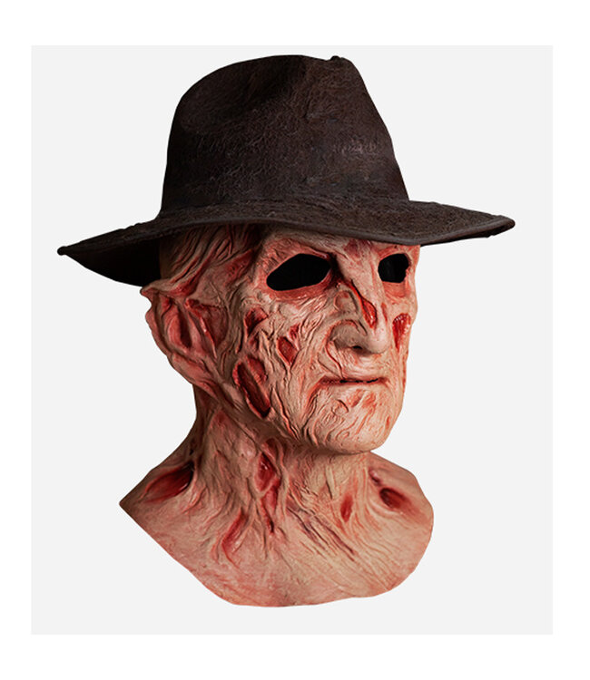 TRICK OR TREAT A Nightmare on Elm Street 4: The Dream Master-Deluxe Freddy Kruger Mask with Fedora Hat