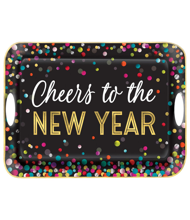 Amscan Cheers Melamine Handle Tray