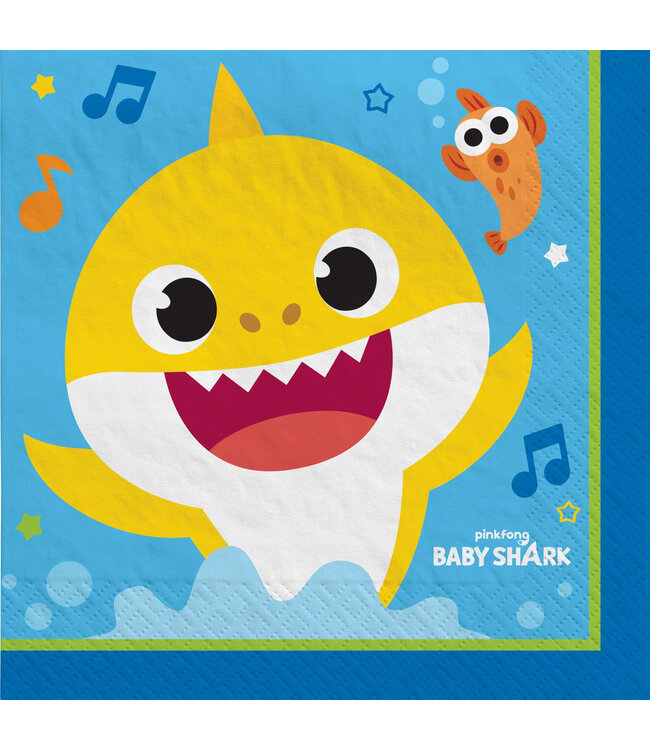 Baby Shark Luncheon Napkins - 16ct