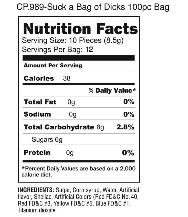 LITTLE GENIE Suck a Bag of Dicks - 3oz