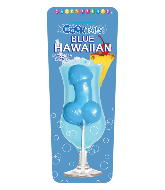 LITTLE GENIE Cocktail Suckers- Blue Hawaiian