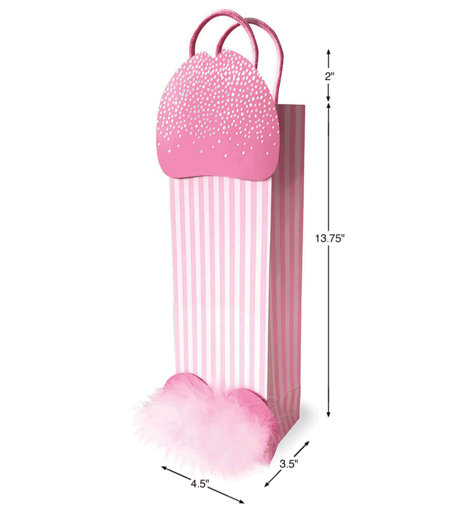 LITTLE GENIE Pink Penis Gift Bag