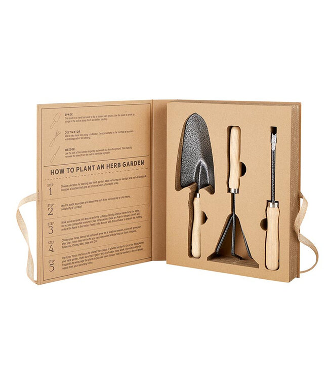 SANTA BARBARA You Grow Girl Garden Tools Book Box