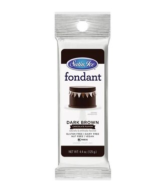 Satin Ice Dark Brown Chocolate Fondant - 4.4oz