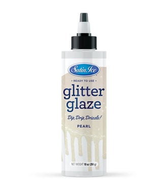 Satin Ice Pearl Glitter Glaze - 10oz