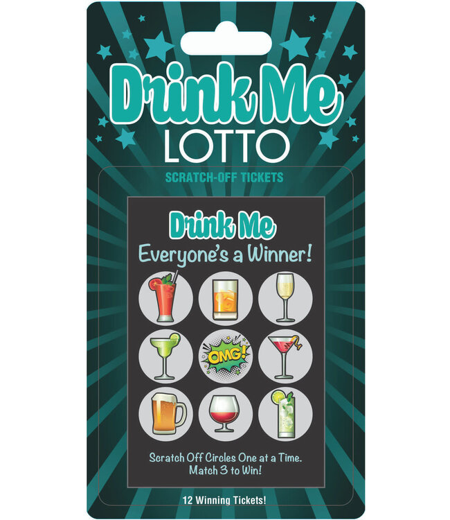 LITTLE GENIE Drink Me Lotto Scratch Off Tickets