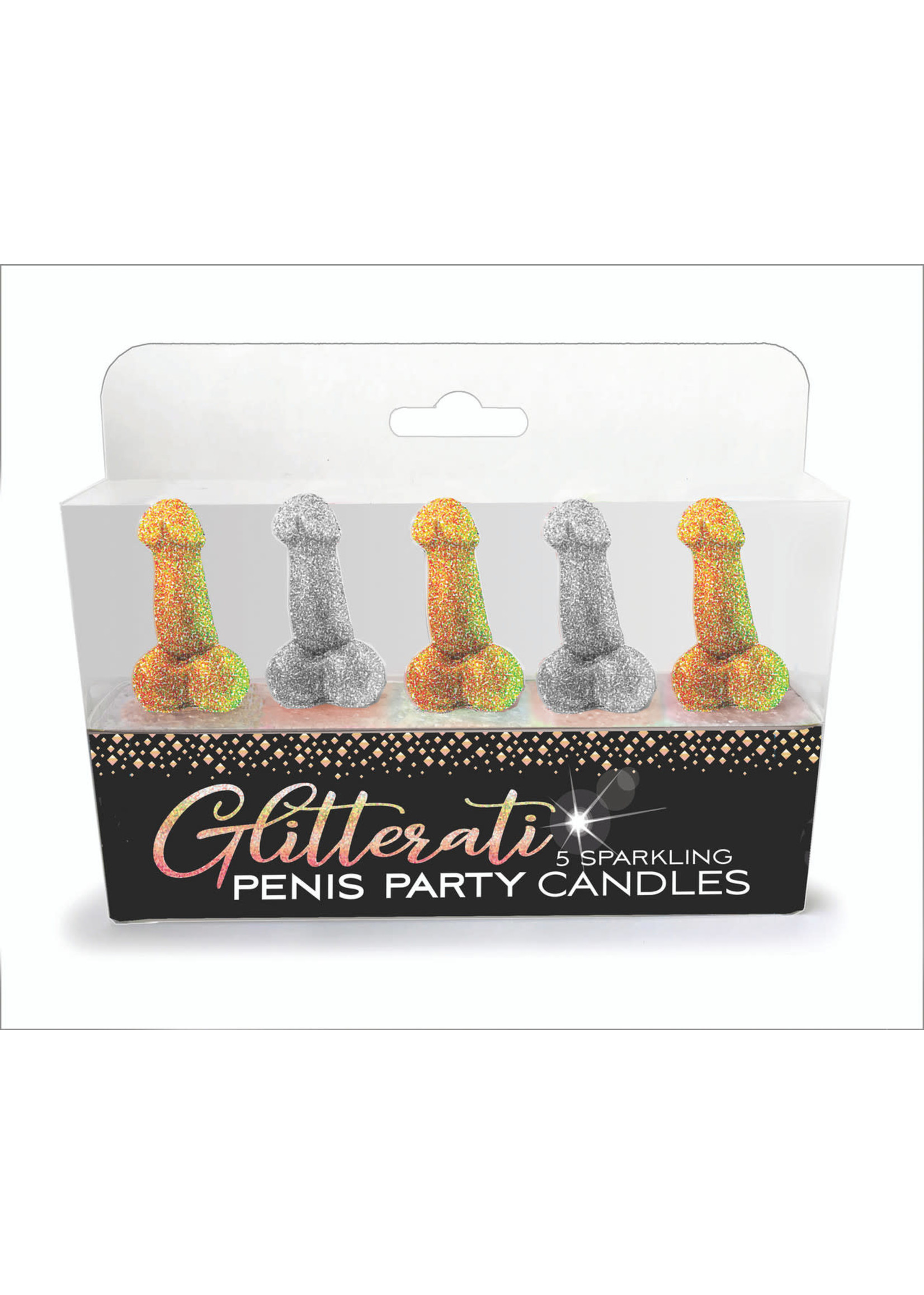 LITTLE GENIE Glitterati Penis Party Candles