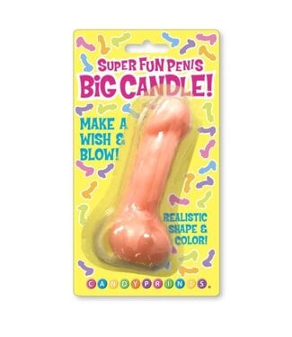 LITTLE GENIE Big Penis Candle Pink