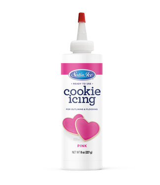 Satin Ice Pink Cookie Icing, 8 oz.