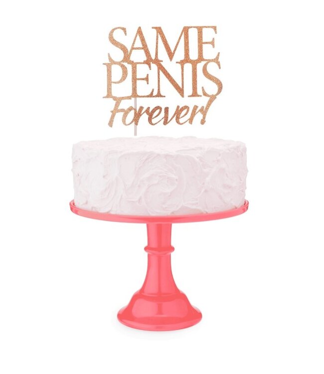 GLITTERATI Glitterati Same Penis Forever Cake Topper