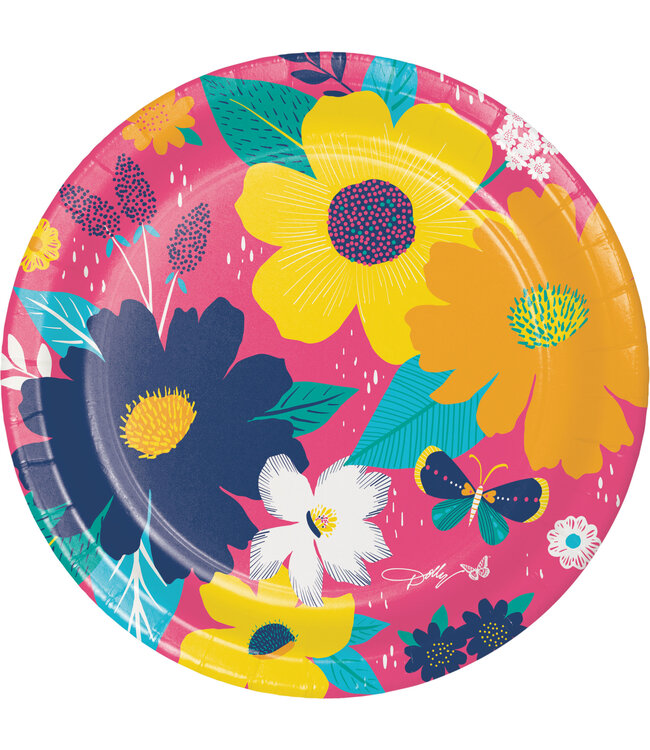 Dolly Parton Blossoming Beauty Dessert Plates - 8ct