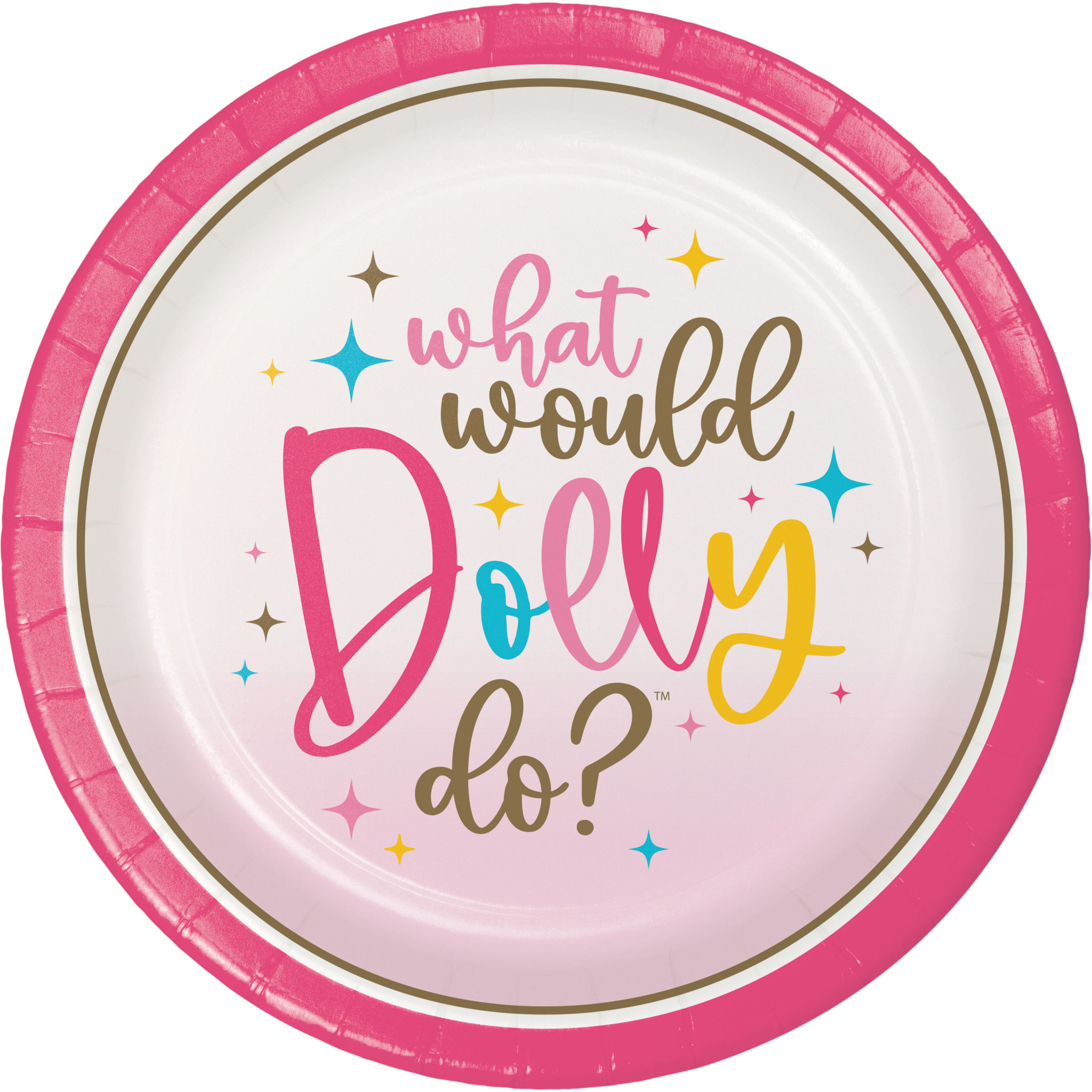 Dolly Parton What Would Dolly Do? Dessert Plates 8ct Party On!