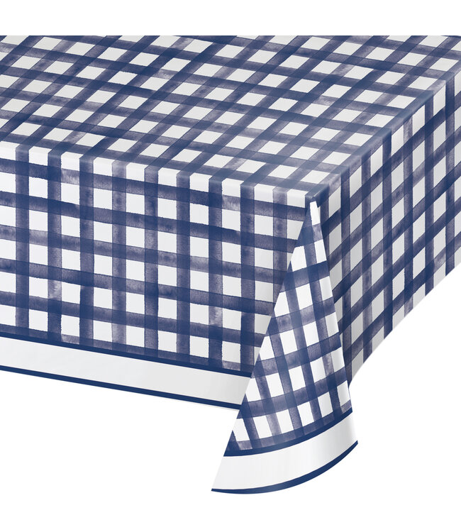 Dolly Parton Navy Gingham Table Cover