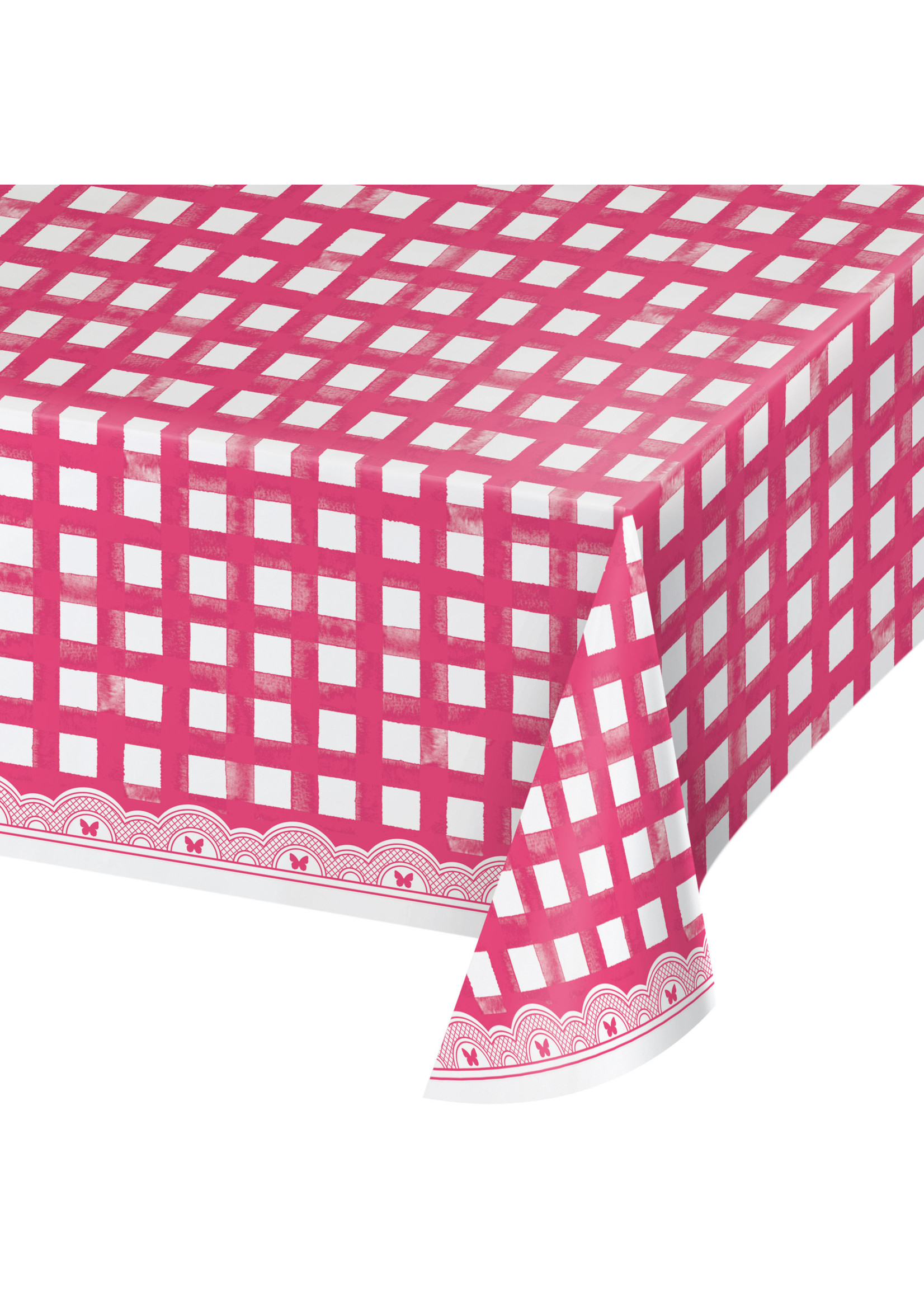 Dolly Parton Pink Gingham Table Cover Party On!