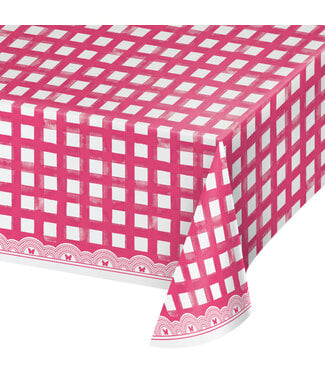 Dolly Parton Pink Gingham Table Cover