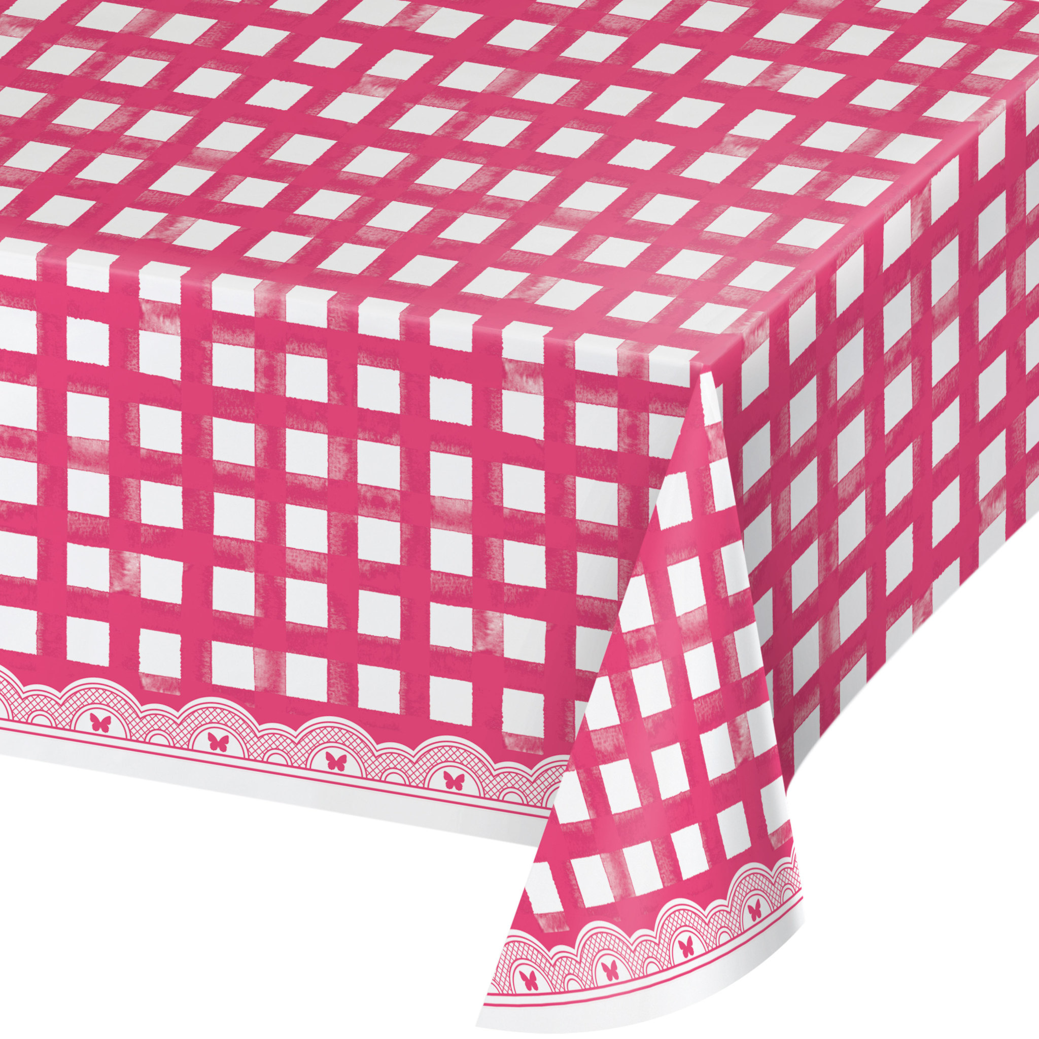 Dolly Parton Pink Gingham Table Cover Party On!