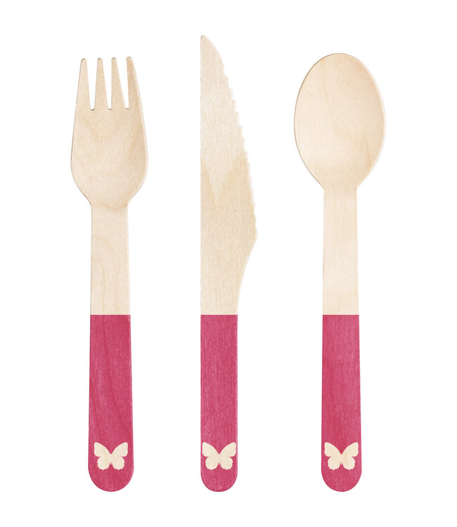 Dolly Parton Pink Assorted Cutlery Set - 24ct