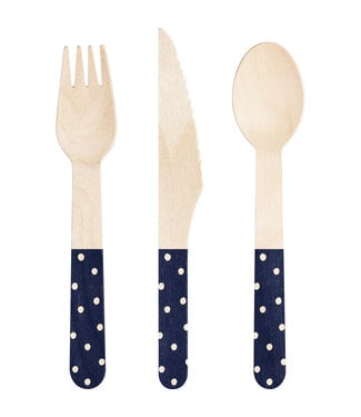 Dolly Parton Navy Assorted Cutlery Set - 24ct