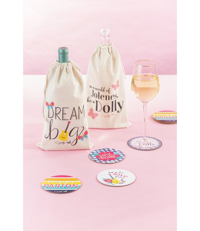 Dolly Parton Dream Big Wine Bag
