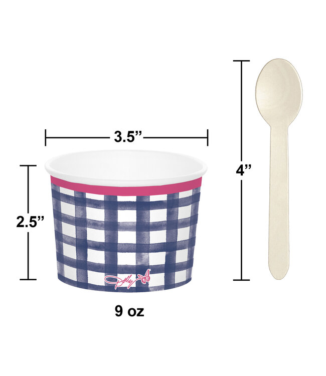 Dolly Parton Treat Cups and Spoons - 8ct
