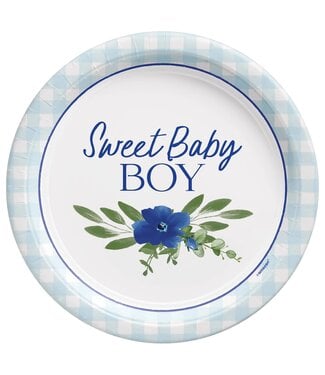 AMSCAN Baby In Bloom Dessert Plates - 8ct