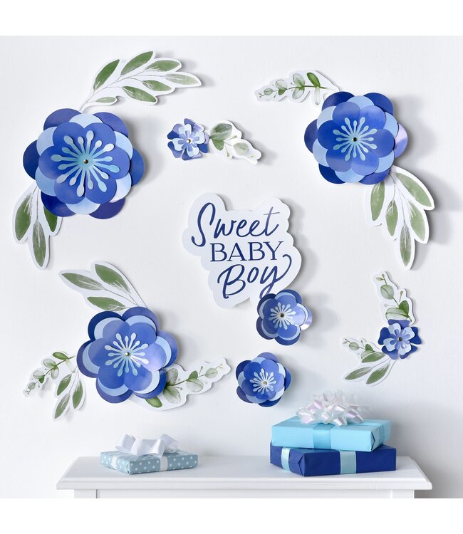 AMSCAN Baby In Bloom Wall Decorations