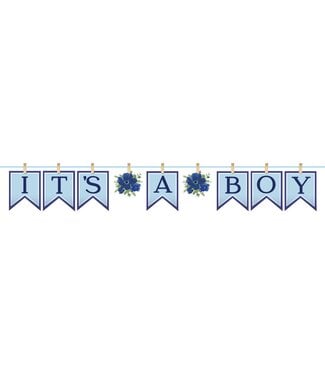 AMSCAN Baby In Bloom Clothespin Letter Banner