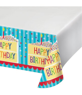 Cake Birthday Table Cover