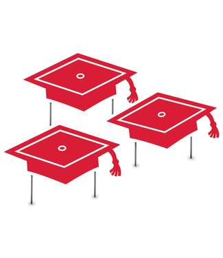 Amscan Red Grad Cap Yard Stakes