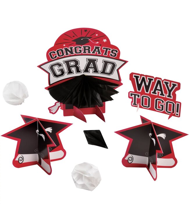 AMSCAN Red Grad Table Decorating Kit