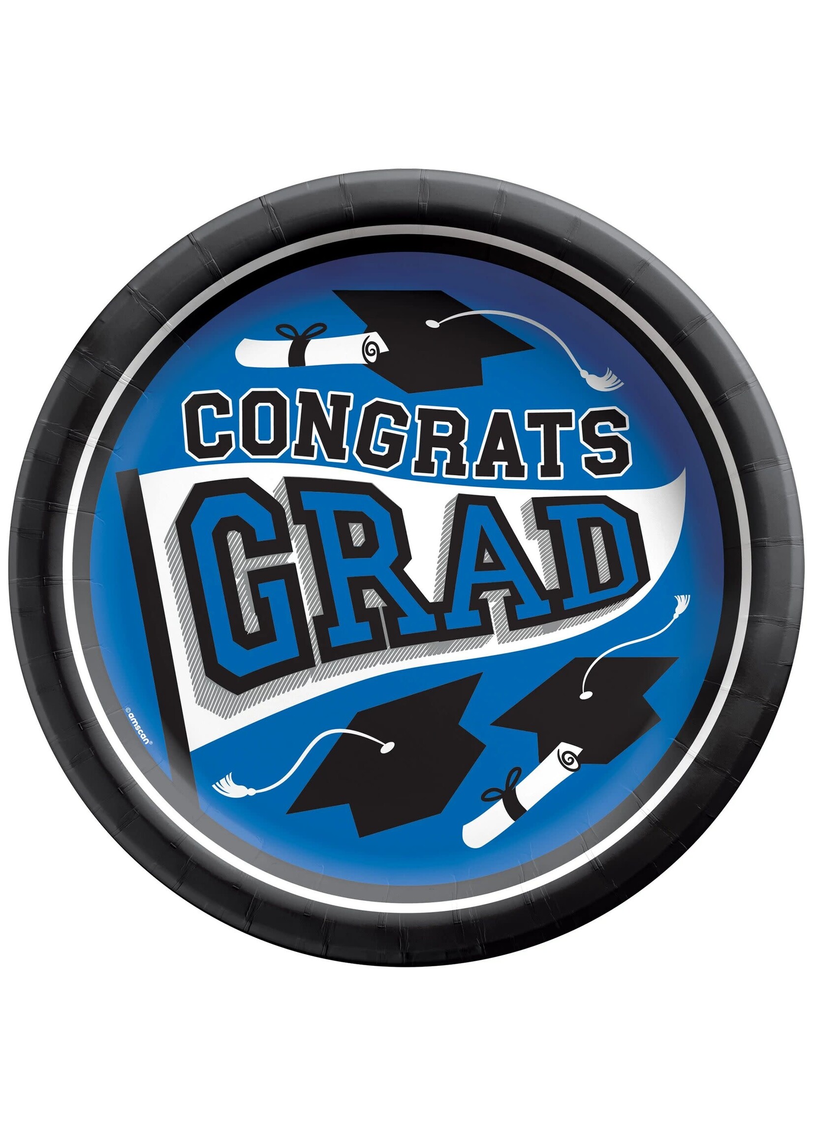 Blue True to Your School Lunch Plates 20ct Party On!