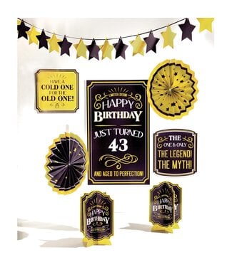 Better With Age Birthday Add-An-Age Room Decoration Kit