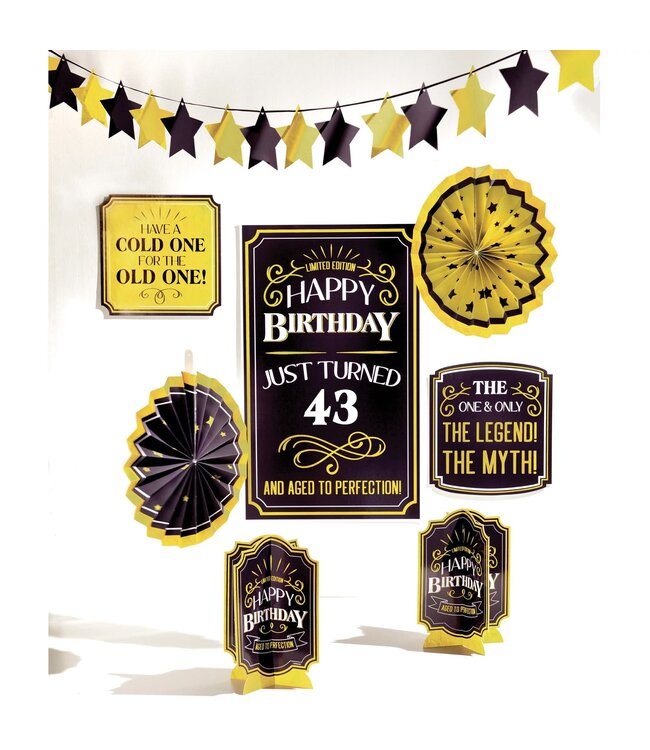 Better With Age Birthday Add-An-Age Room Decoration Kit