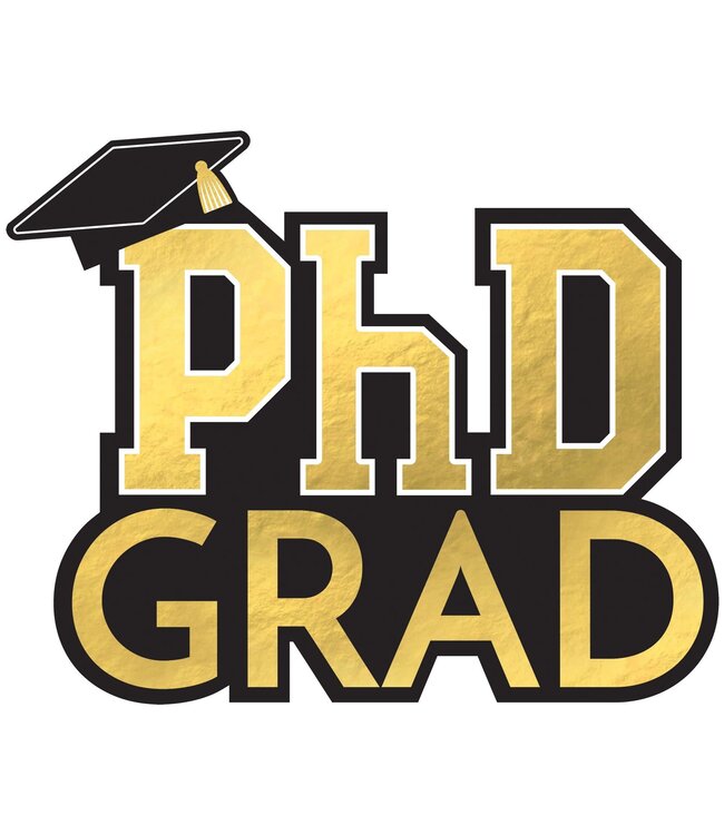 AMSCAN PhD Grad Giant Cutout